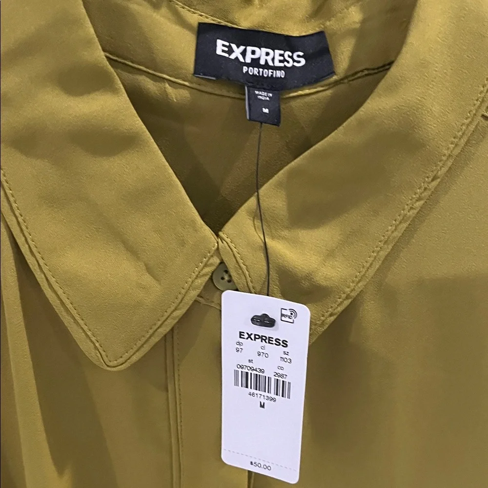 Express Lime Green Blouse - Picture 2 of 5